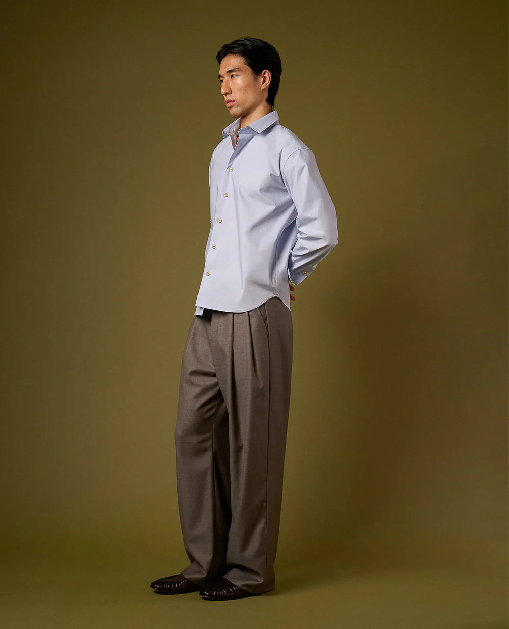 Regular Pure Linen Shirt - Blue