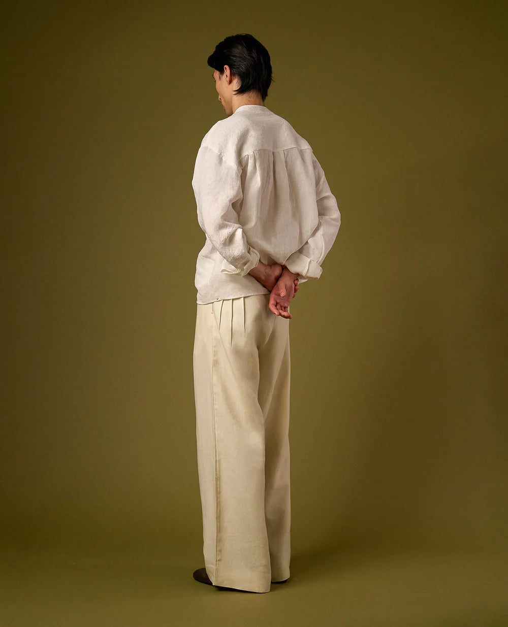 Pure Linen Relaxed Trousers