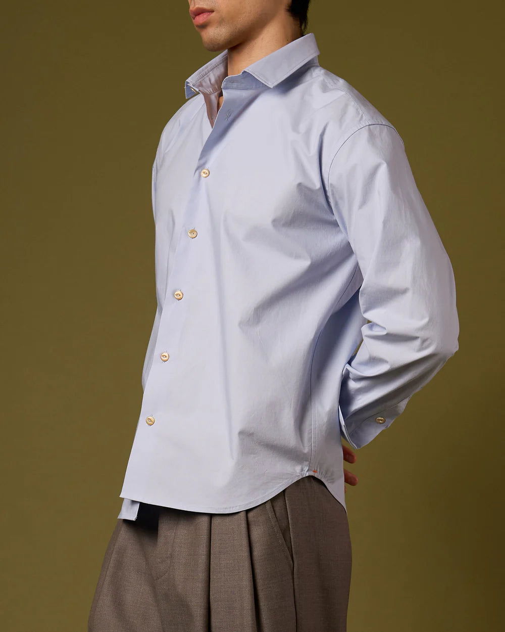 Regular Pure Linen Shirt - Blue
