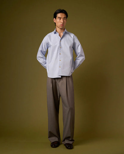 Regular Pure Linen Shirt - Blue
